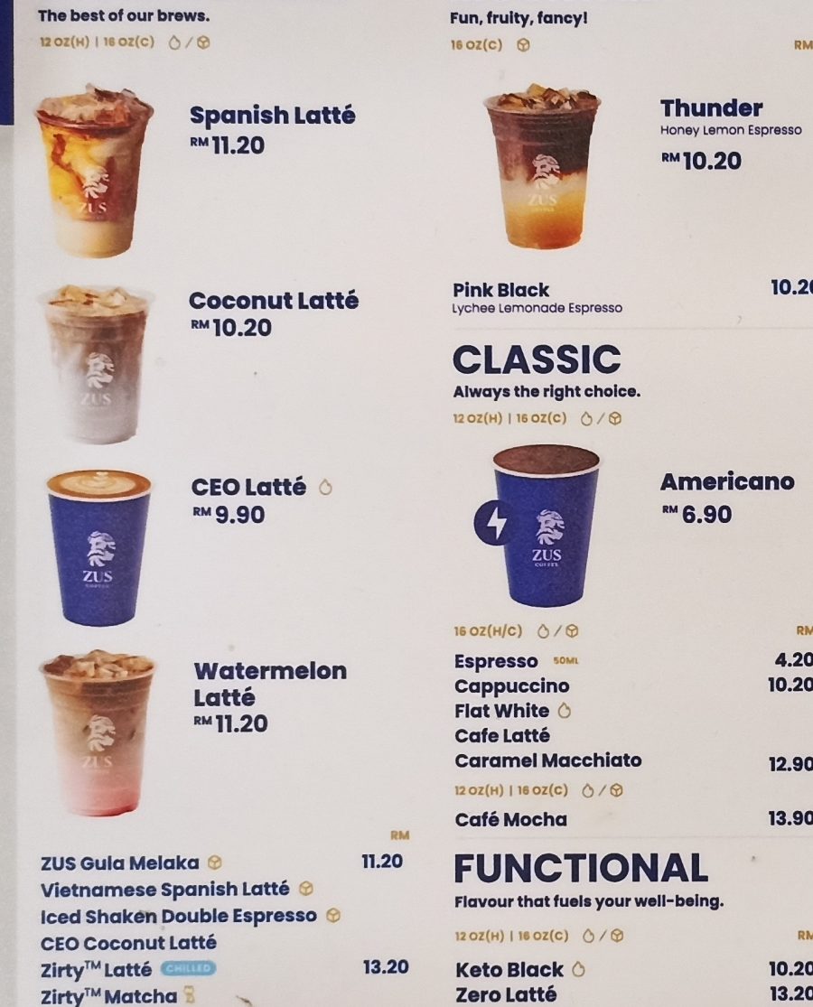 zus coffee segamat central shopping mall